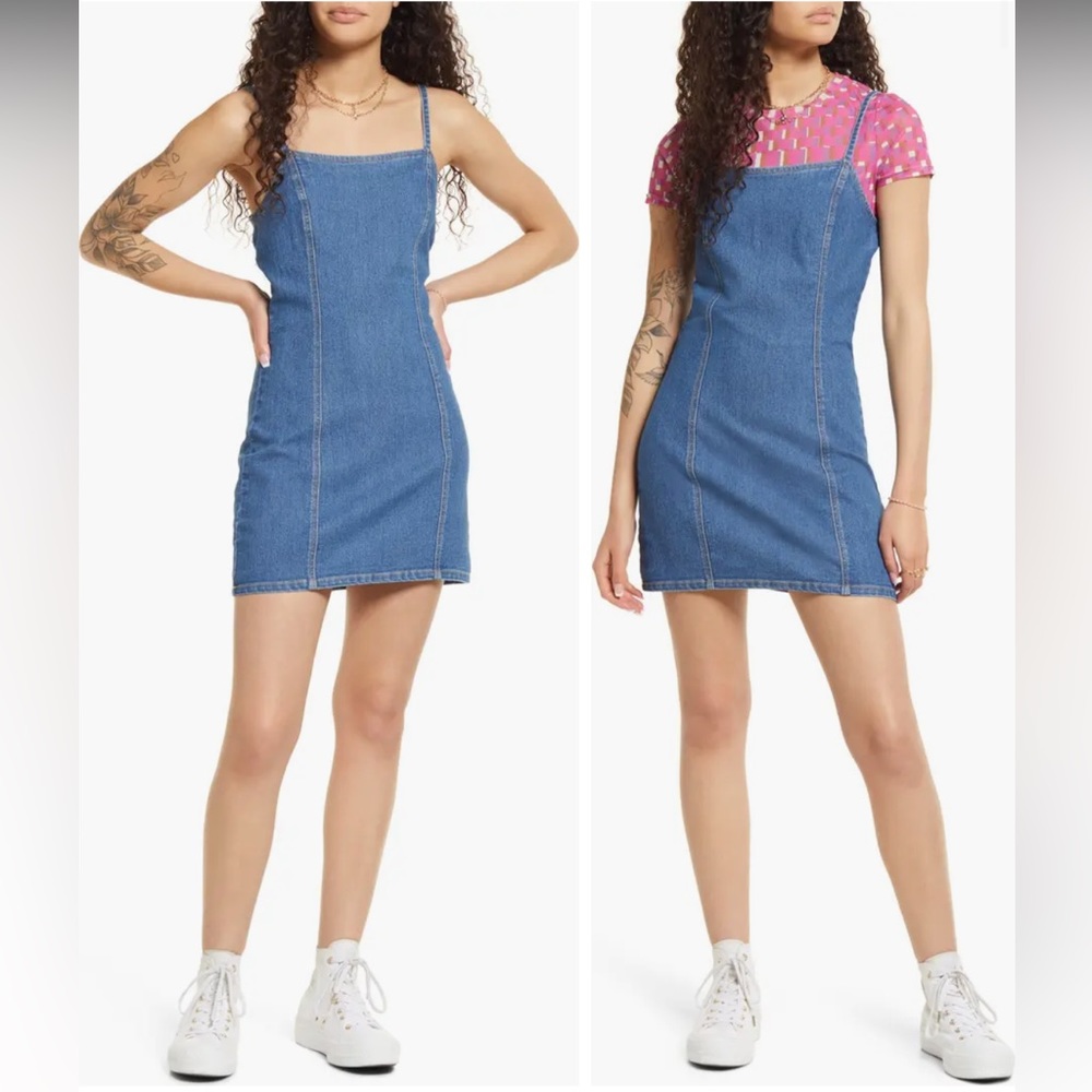Denim Fitted Dress
